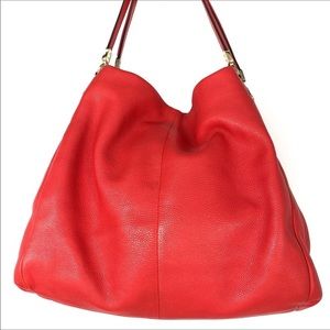 COACH Madison Phoebe pebbled leather hobo